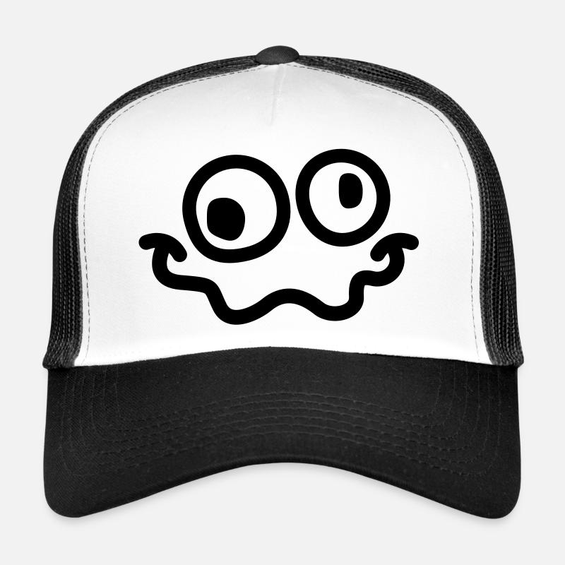 crazy smiley Trucker Cap