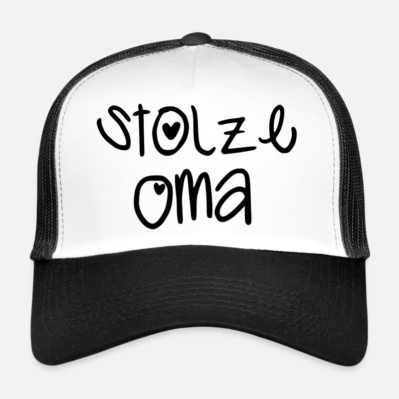 Stolze Oma - Trucker Cap - Weiß/Schwarz