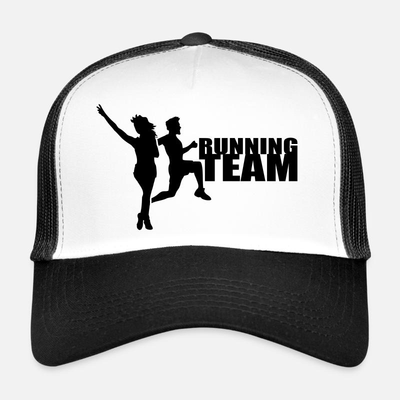 Running Team Mann Frau Paar Gruppe Trucker Cap