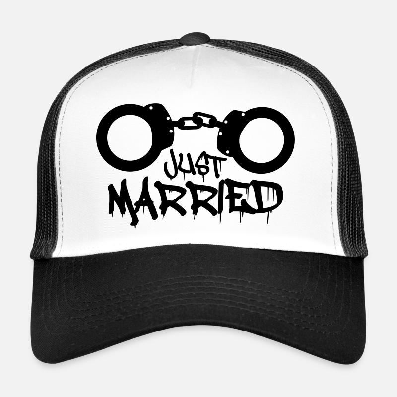 Just married prisonnier menotté drôle Casquette trucker 