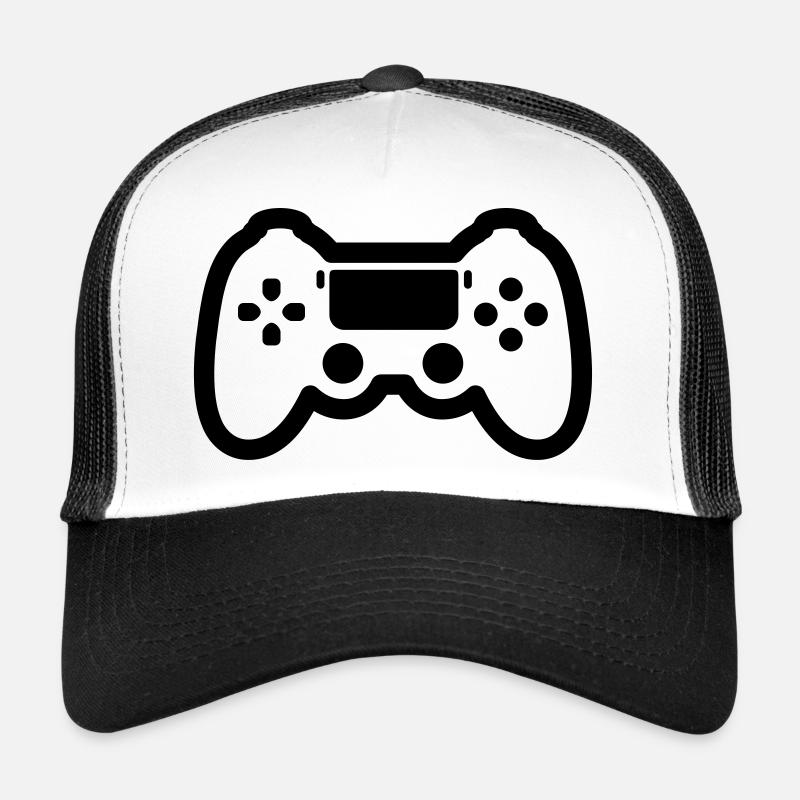 gamer - Casquette trucker  - blanc/noir