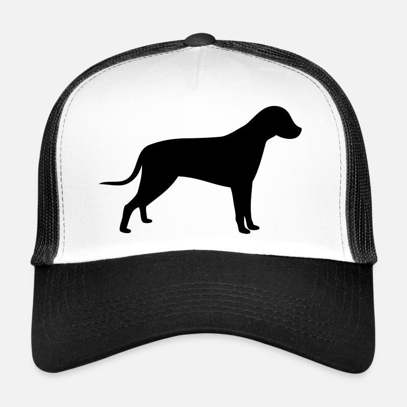 conception d'impression de silhouette de chien Casquette trucker 