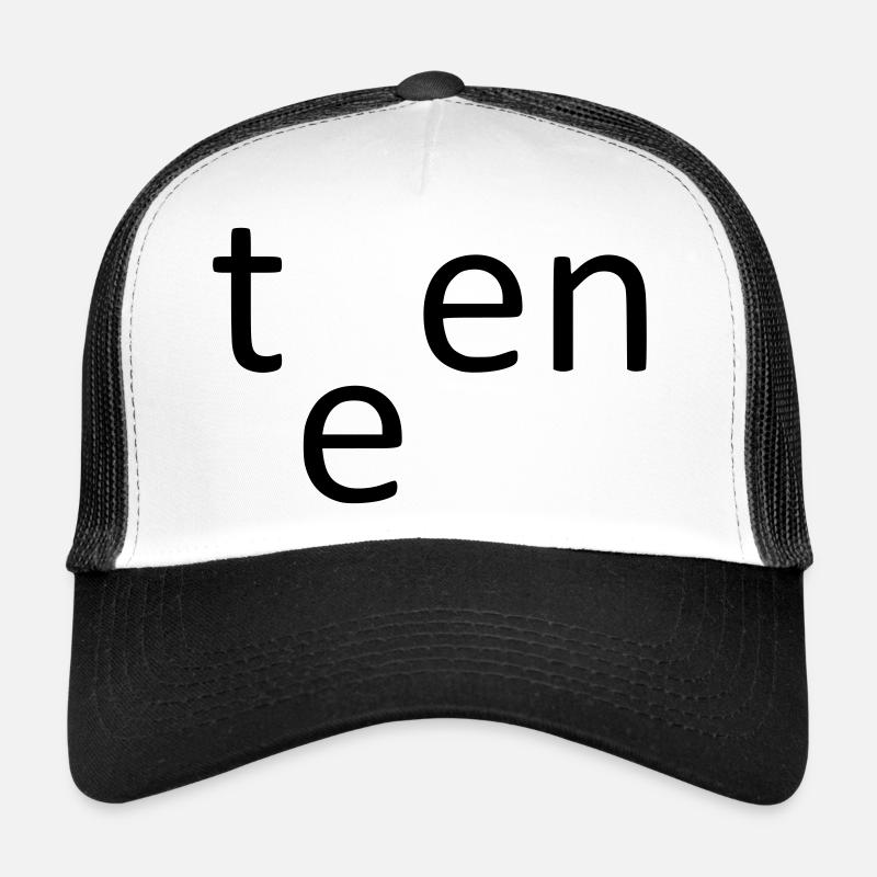 adolescent - Casquette trucker  - blanc/noir