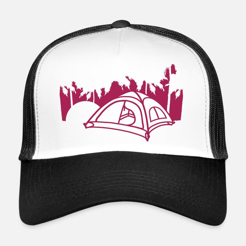 Sun Palm Camping Tent Trucker Cap