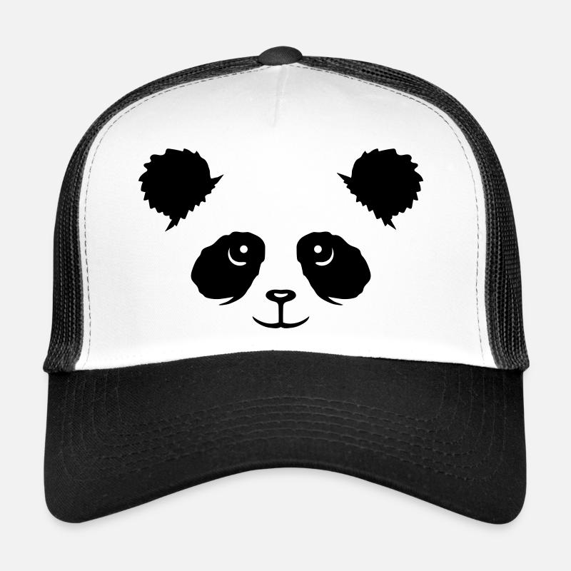 Panda Bear Face Mignon Tête Mignon Sourire Mignon Nice Casquette trucker 