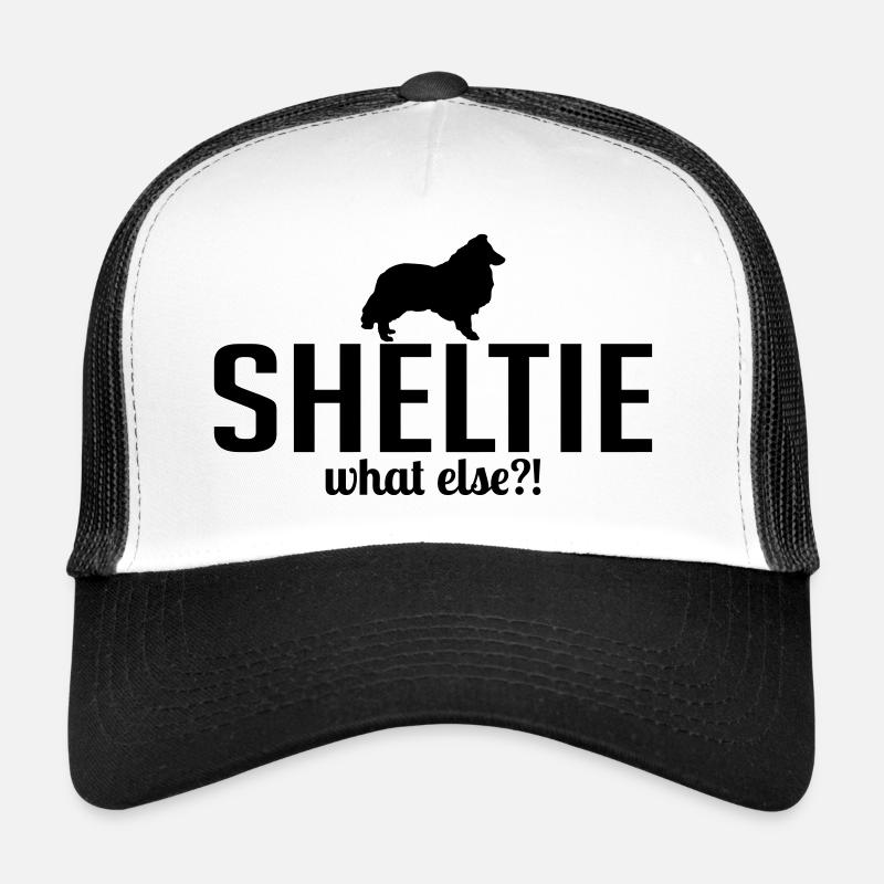 SHELTIE what else - Trucker Cap - Weiß/Schwarz