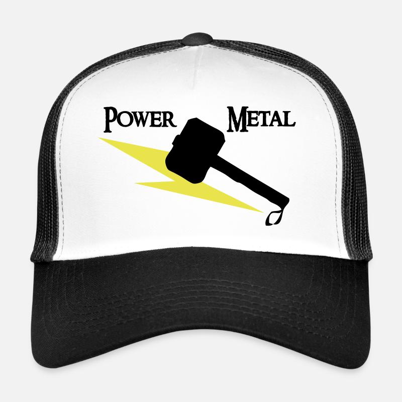Power Metal mit Hammer und Blitz Trucker Cap