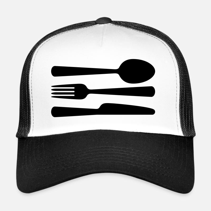 Spoon, fork and knife Trucker Cap