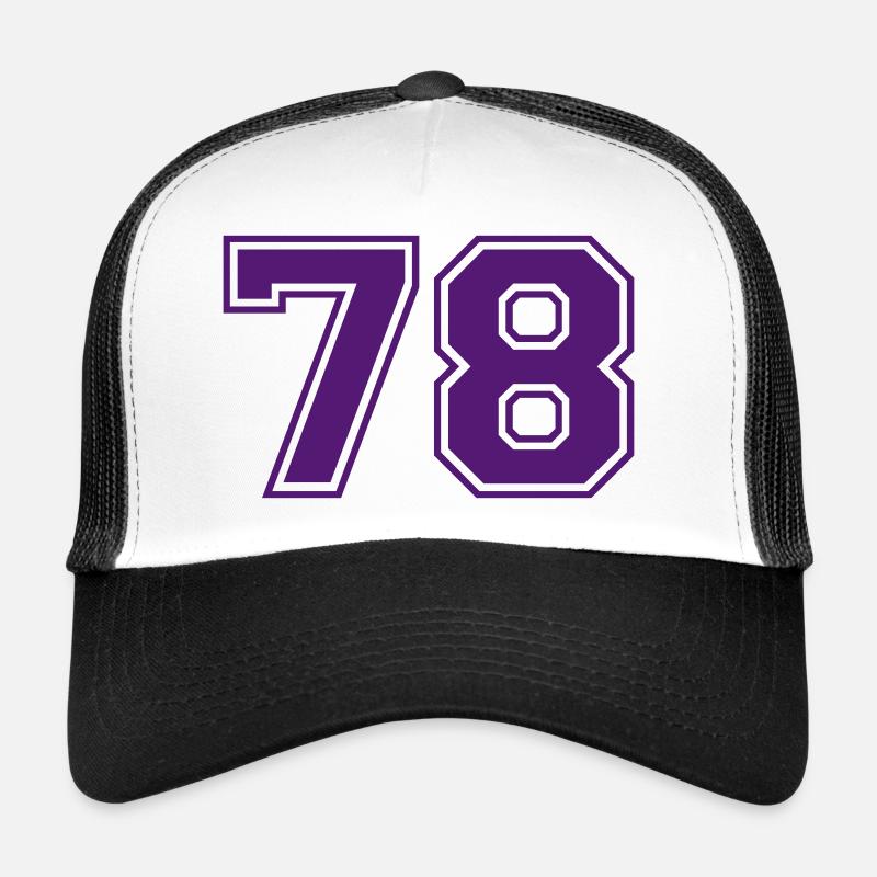 78 - Trucker Cap - Weiß/Schwarz