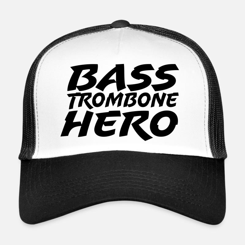 Bass Trombone Hero - Trucker Cap - Weiß/Schwarz