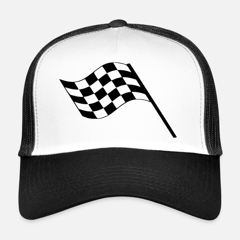 Drapeau Course Cible Voiture Casquette trucker 
