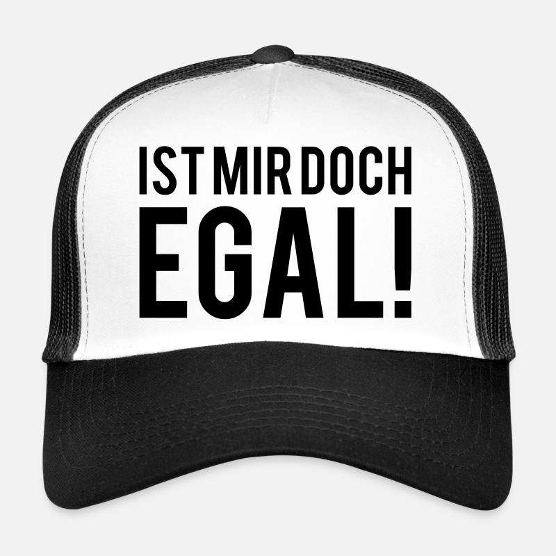 IST MIR DOCH EGAL! TROTZ KINDER - Trucker Cap - Weiß/Schwarz
