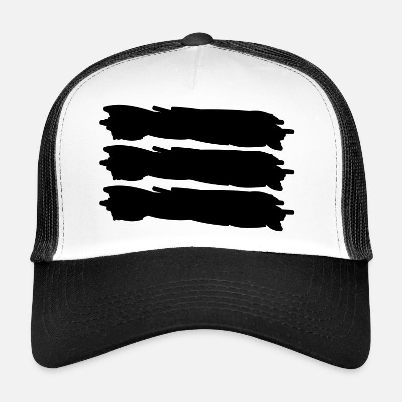 deutschland - Trucker Cap - Weiß/Schwarz