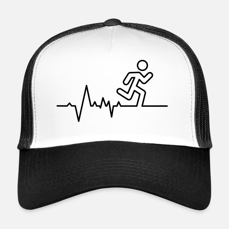 Compétition sportive de course à pied, de triathlon ou de marathon. Casquette trucker 