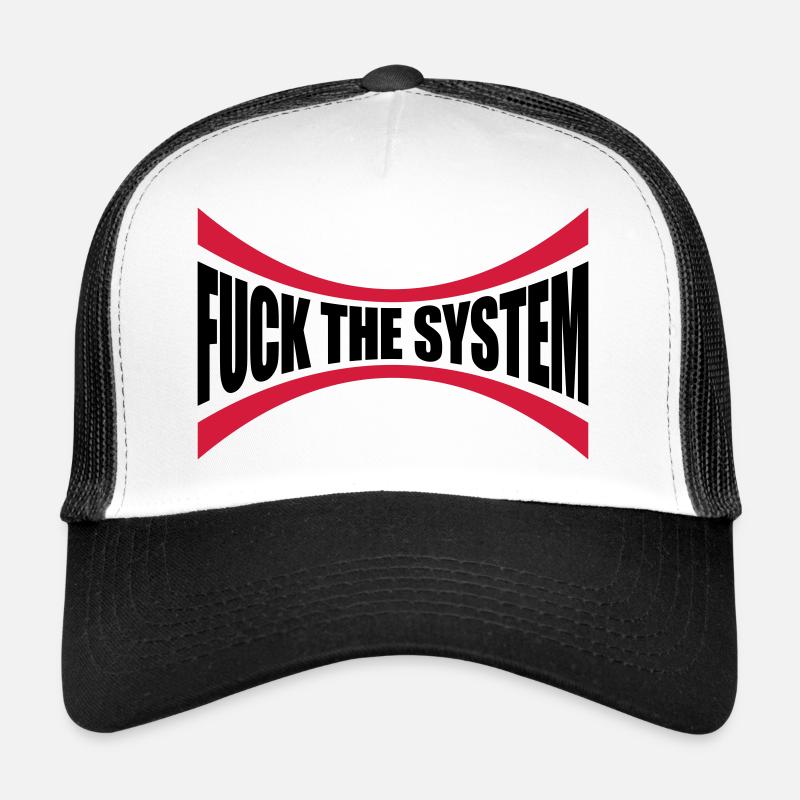 Logo J'emmerde le système Casquette trucker 