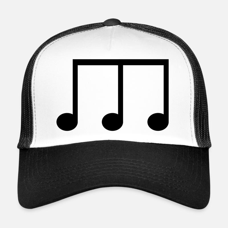 Symbole de la huitième note avec trois têtes de note Casquette trucker 