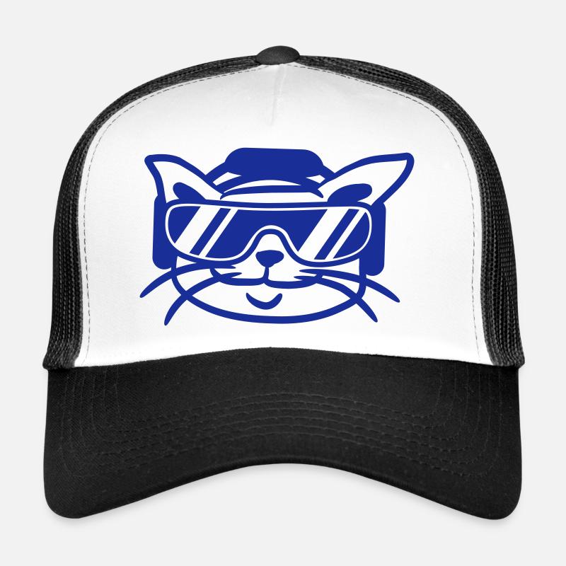 DJ Cat Face Kitten Pet Head Casquette trucker 