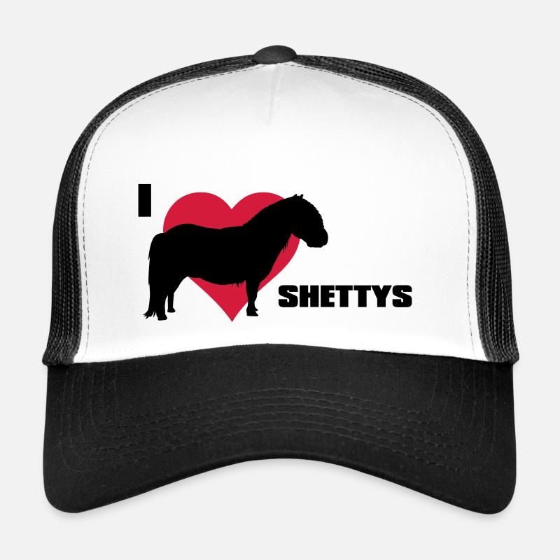 I love Shettys - Trucker Cap - Weiß/Schwarz