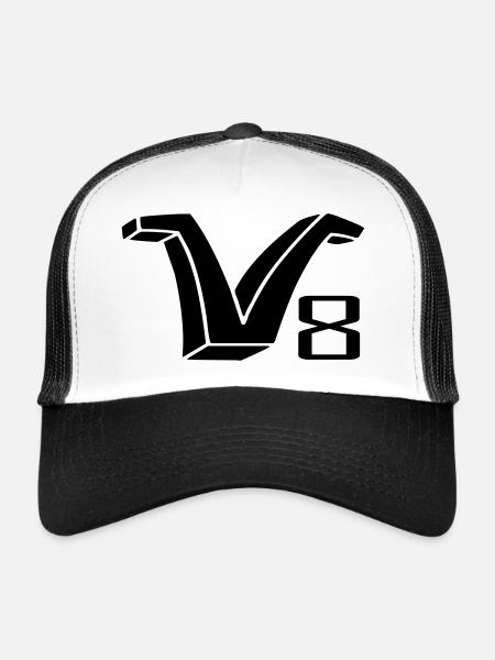V8 forever - Trucker Cap - white/black