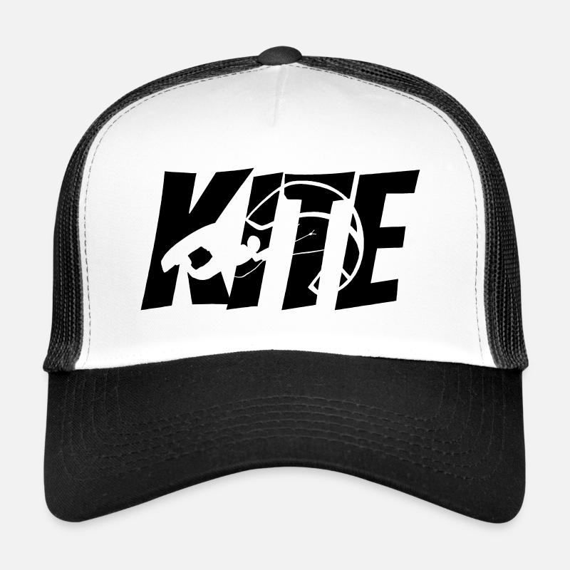Kiteboard - Trucker Cap - Weiß/Schwarz