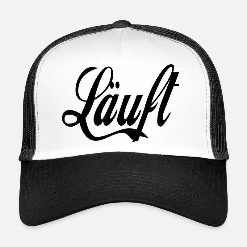 läuft - Trucker Cap - Weiß/Schwarz