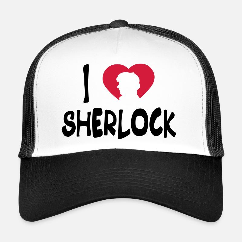 ich liebe sherlock Trucker Cap