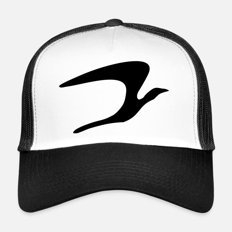 bird_vec_1de - Trucker Cap - Weiß/Schwarz
