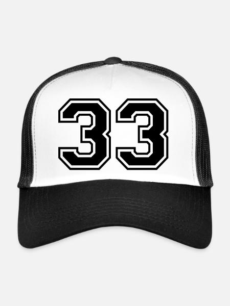 33 - Trucker Cap - white/black - Front