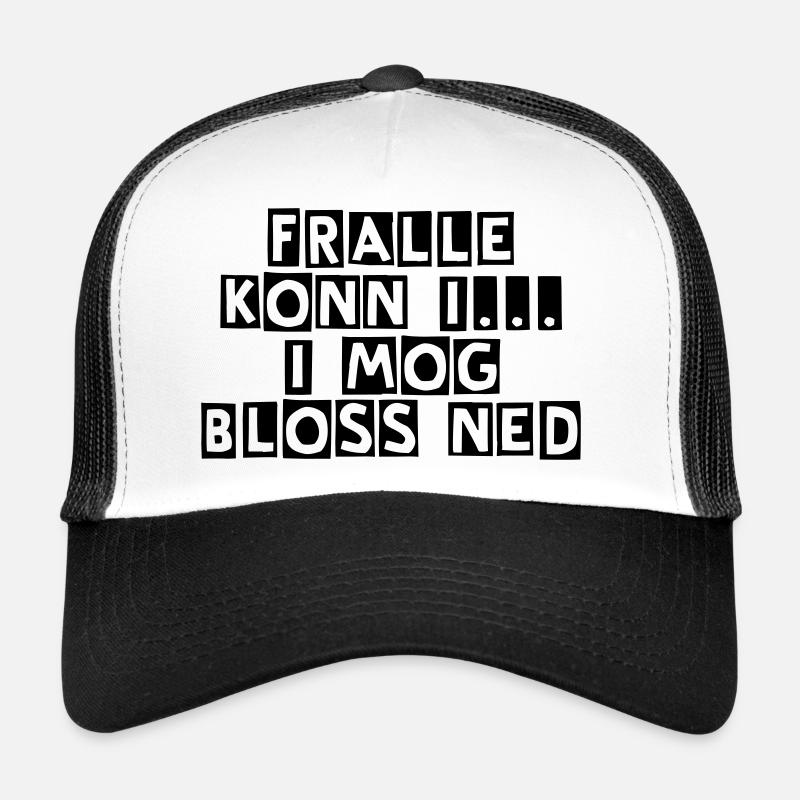 i mog ned... - Trucker Cap - Weiß/Schwarz