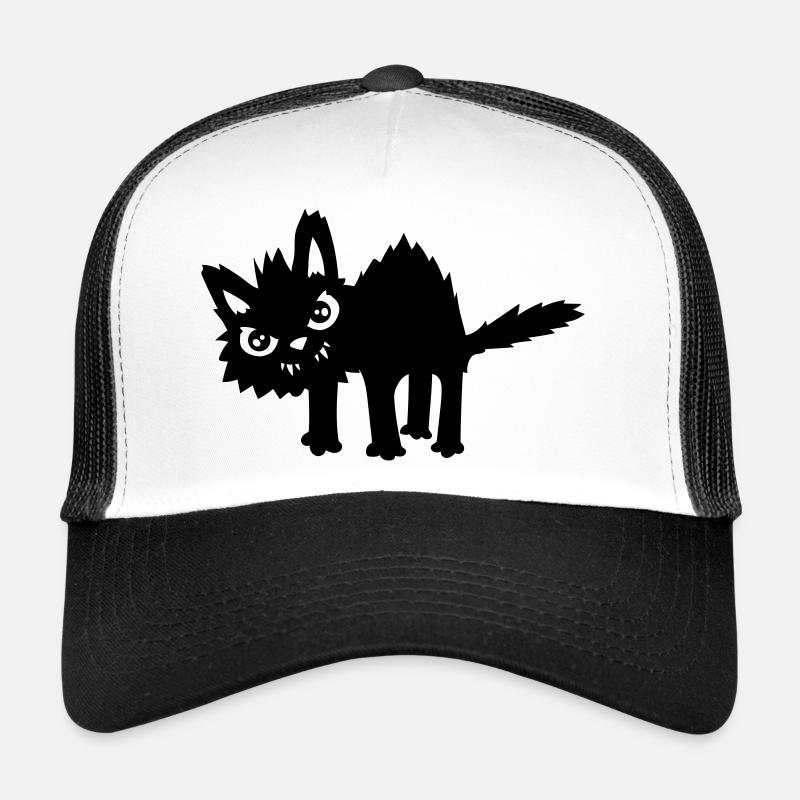 Evil funny cat Trucker Cap