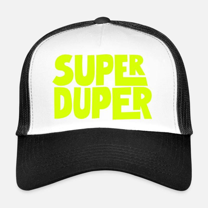 Super Duper - Trucker Cap - Weiß/Schwarz