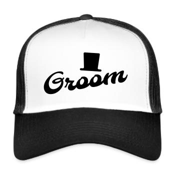 Groom to be - Trucker Cap - Weiß/Schwarz - Vorne
