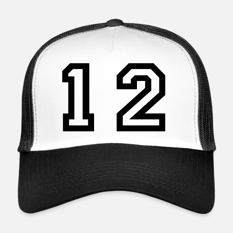 nombre - 12 - douze Casquette trucker 