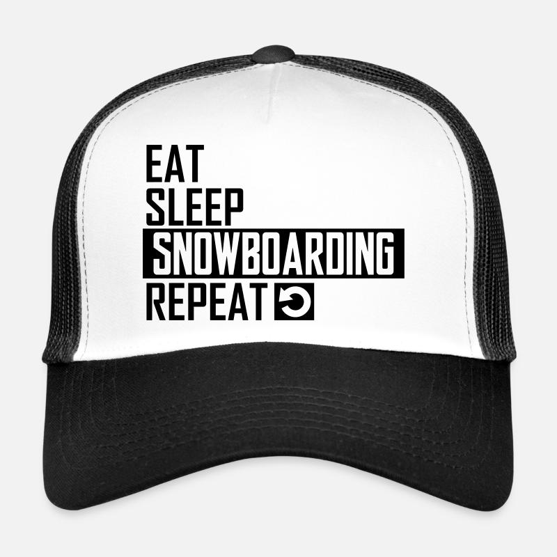 eat sleep snowboarding Trucker Cap