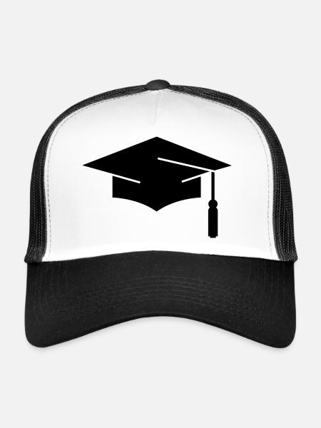 graduation - Trucker Cap - white/black - Front
