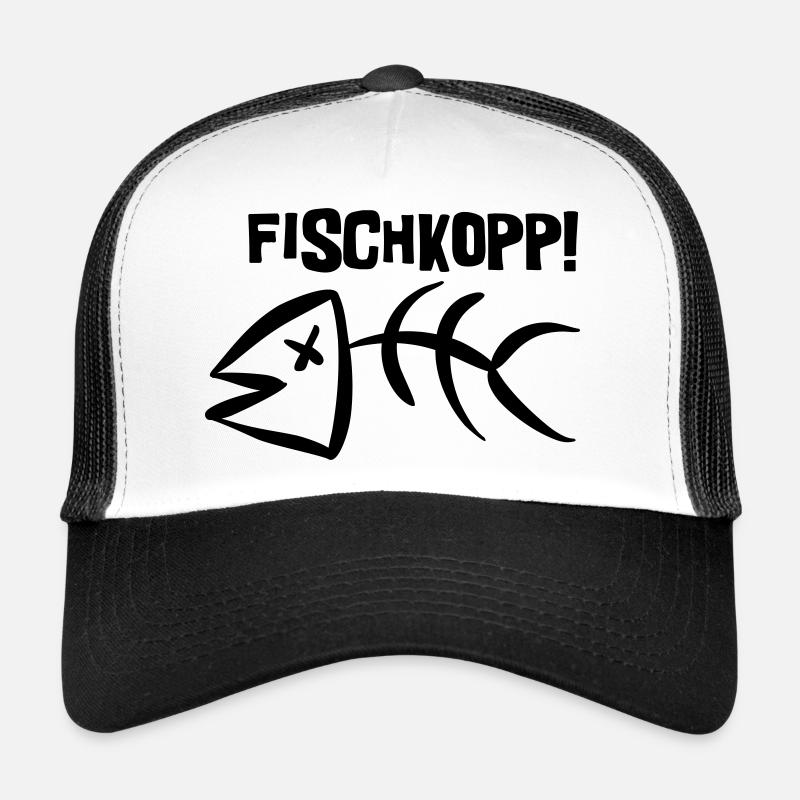 Fischkopp! - Trucker Cap - Weiß/Schwarz