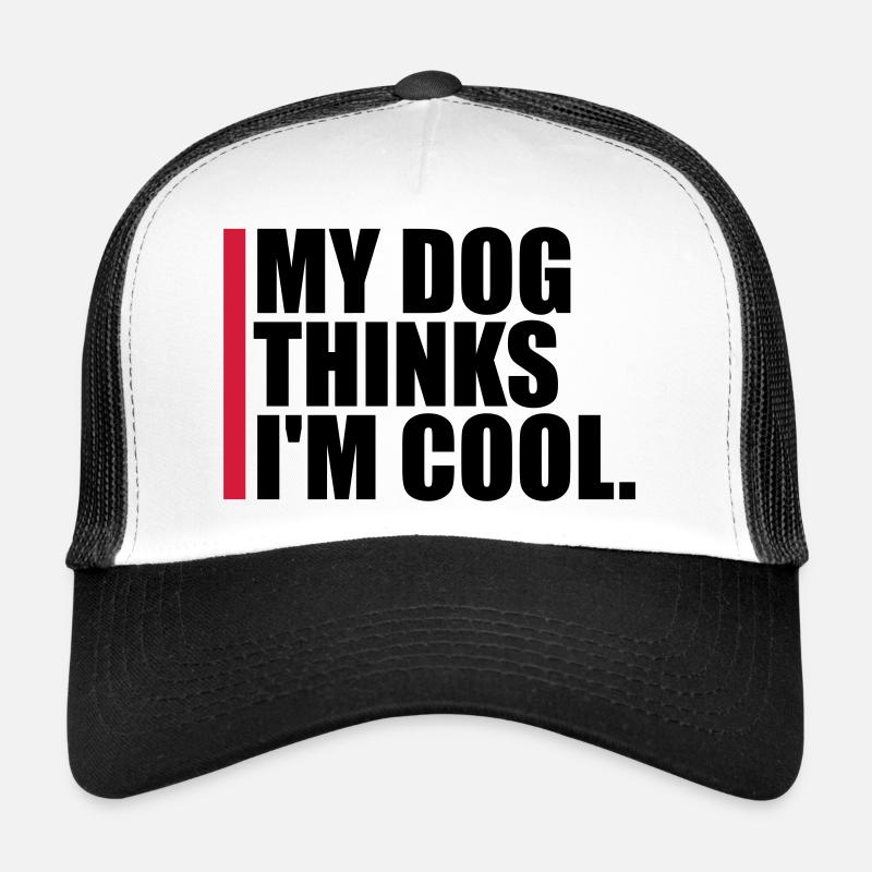 Le chien pense dans la fraîcheur Casquette trucker 