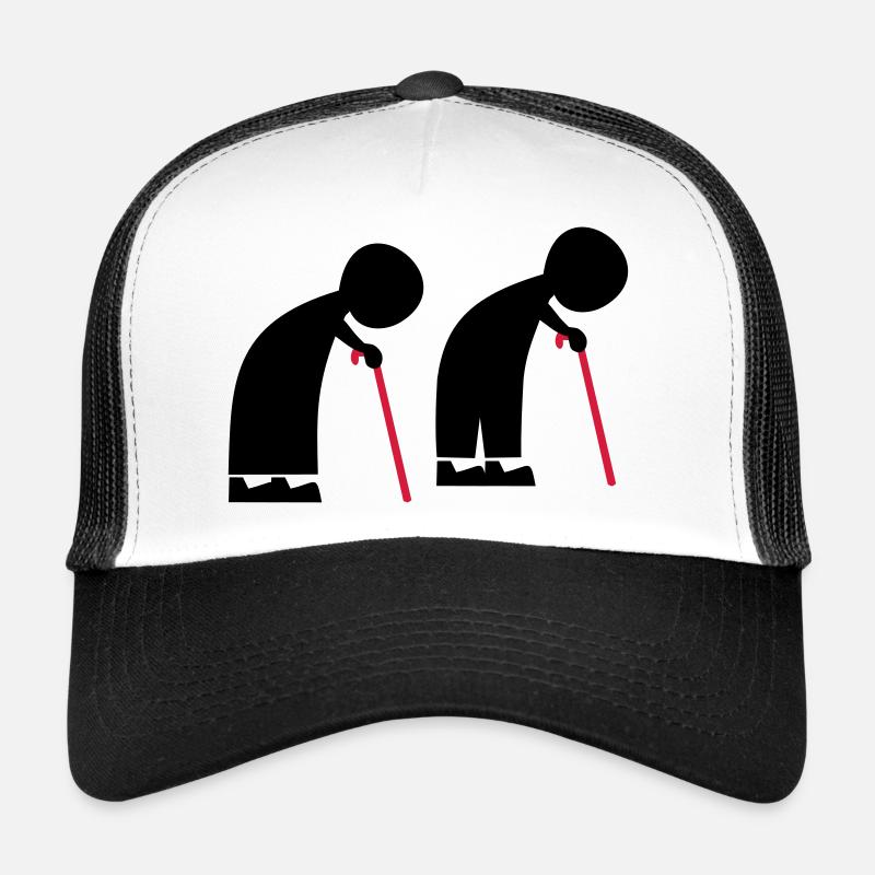 Menschen - Trucker Cap - Weiß/Schwarz