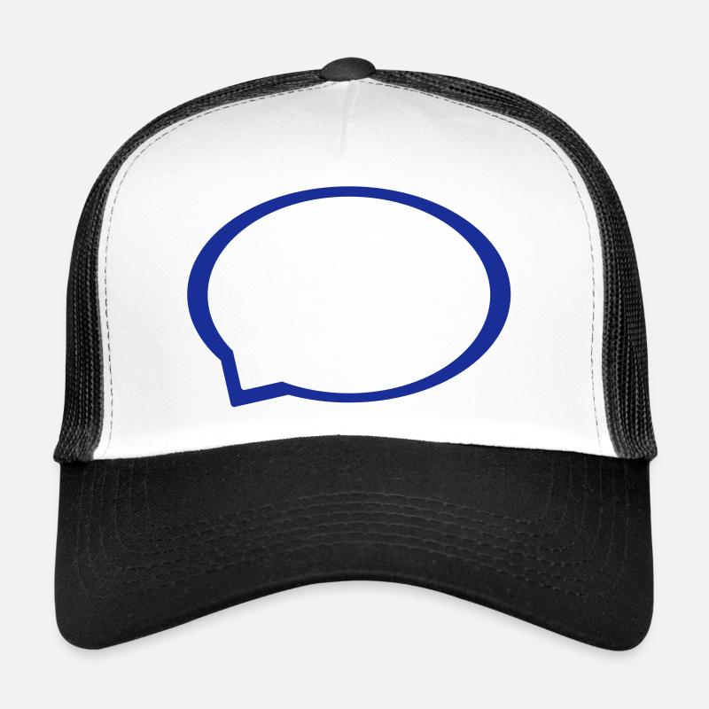 Sprechblase - Trucker Cap - Weiß/Schwarz