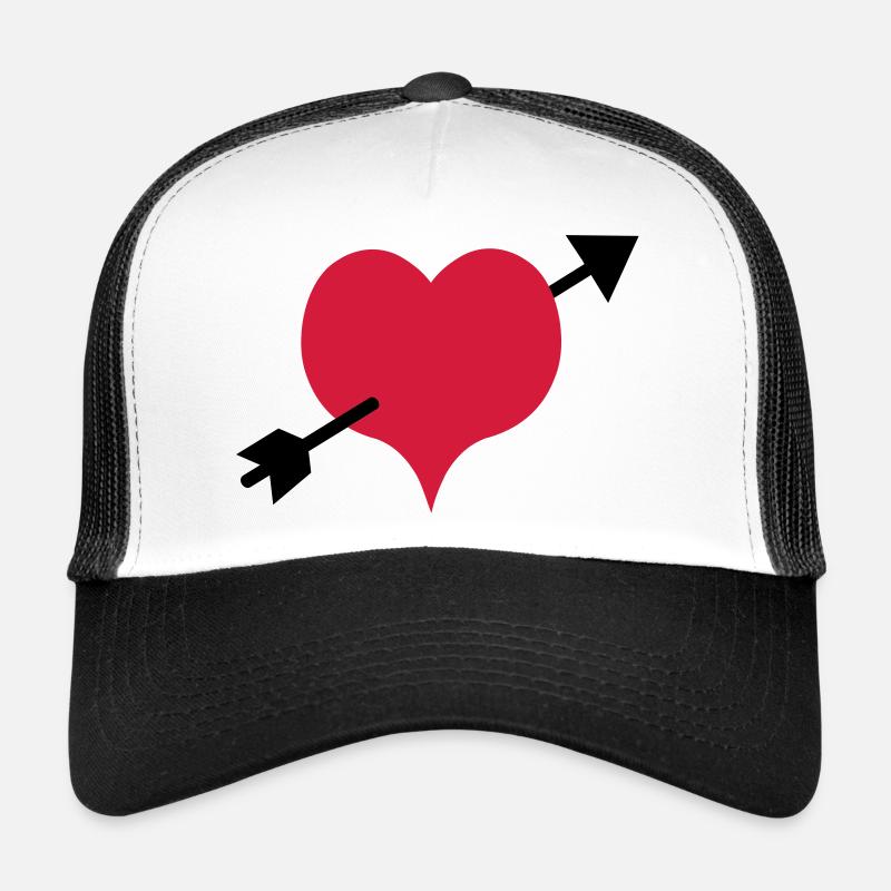 arrow - Trucker Cap - white/black