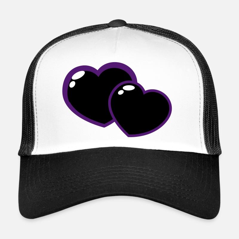 Heart - Trucker Cap - white/black