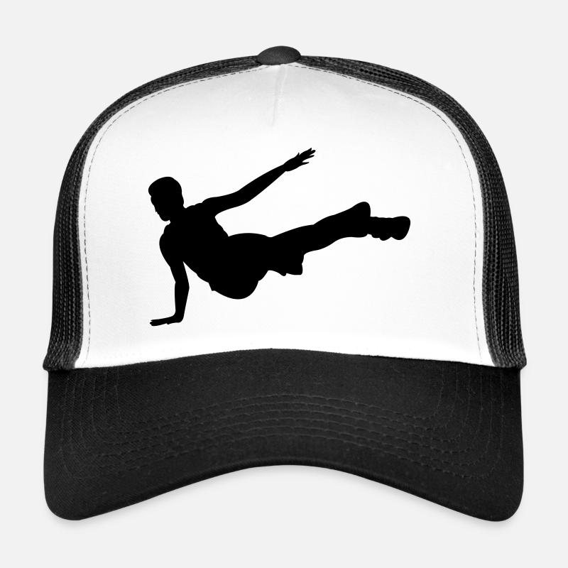 breakdancer - Trucker Cap - Weiß/Schwarz