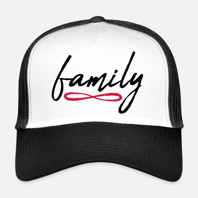 Familie Unendlich Symbol - Trucker Cap - Weiß/Schwarz