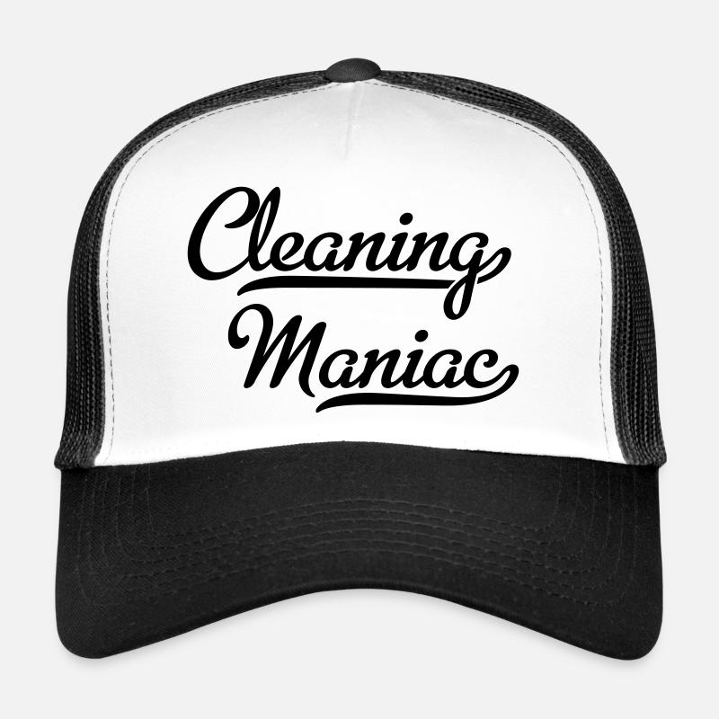 Diable de nettoyage - Casquette trucker  - blanc/noir