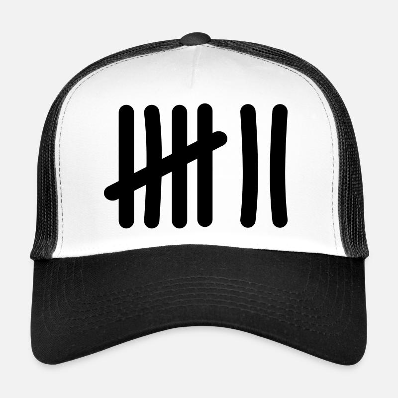 Icône de la liste de pointage - 7 traits Casquette trucker 