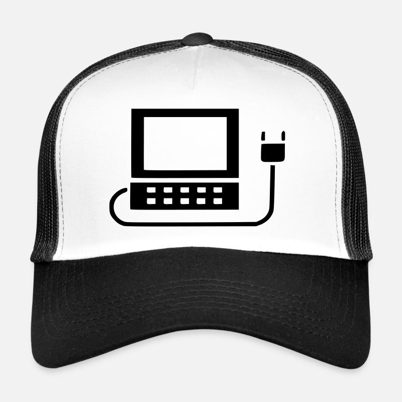 Computer, Laptop, PC - Trucker Cap - Weiß/Schwarz
