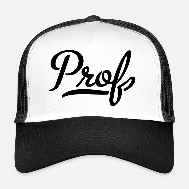 Prof - Trucker Cap - Weiß/Schwarz