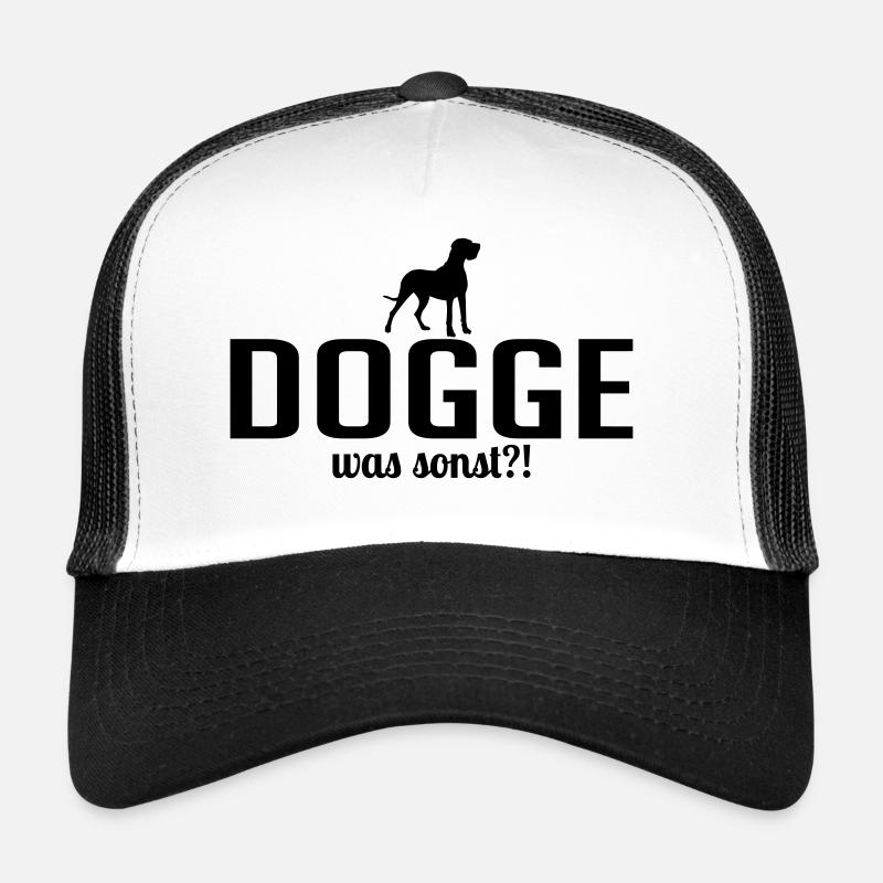 DEUTSCHE DOGGE was sonst - Trucker Cap - Weiß/Schwarz