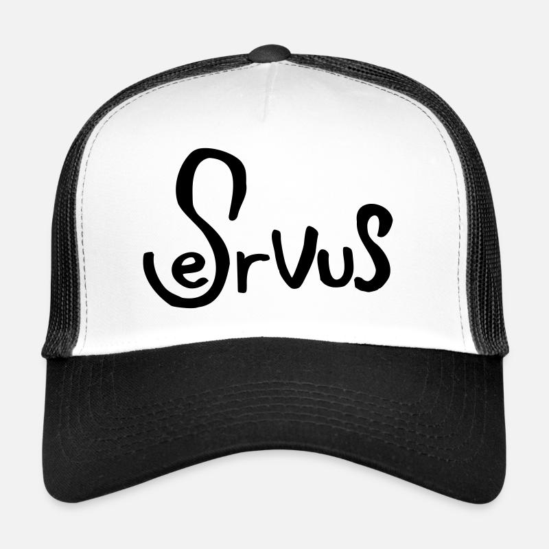 433 Servus - Trucker Cap - Weiß/Schwarz