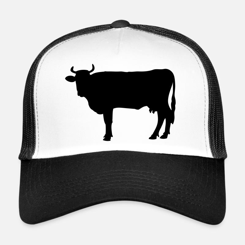 Kuh - Trucker Cap - Weiß/Schwarz